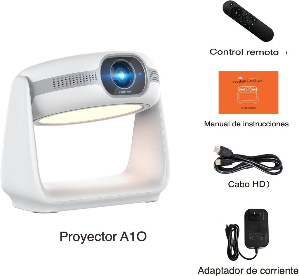 PROYECTOR VEVSHAO A10 kit 2x1 + REGALO