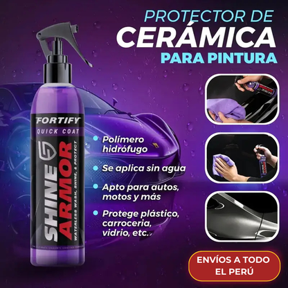 AutoShine™ - Spray Premium Cerámico CERA RESTAURADORA DE  PINTURA, BRILLO Y ELIMINA RASGUÑOS