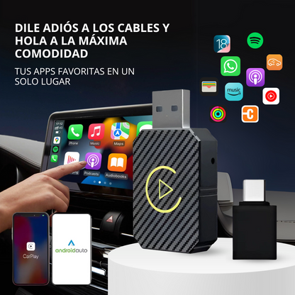¡EXCLUSIVO! USB CARPLAY SIN CABLES