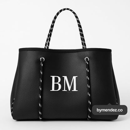 Bolso Tote Bag Black | Personalizado con Iniciales