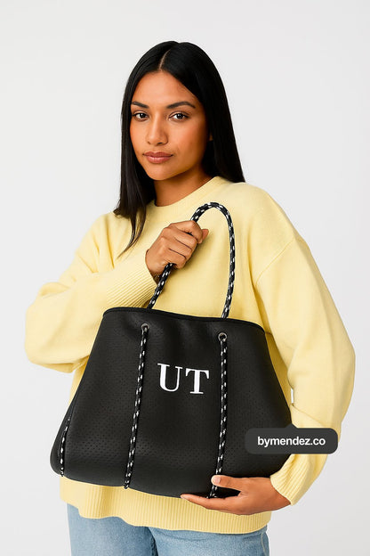 Bolso Tote Bag Black | Personalizado con Iniciales