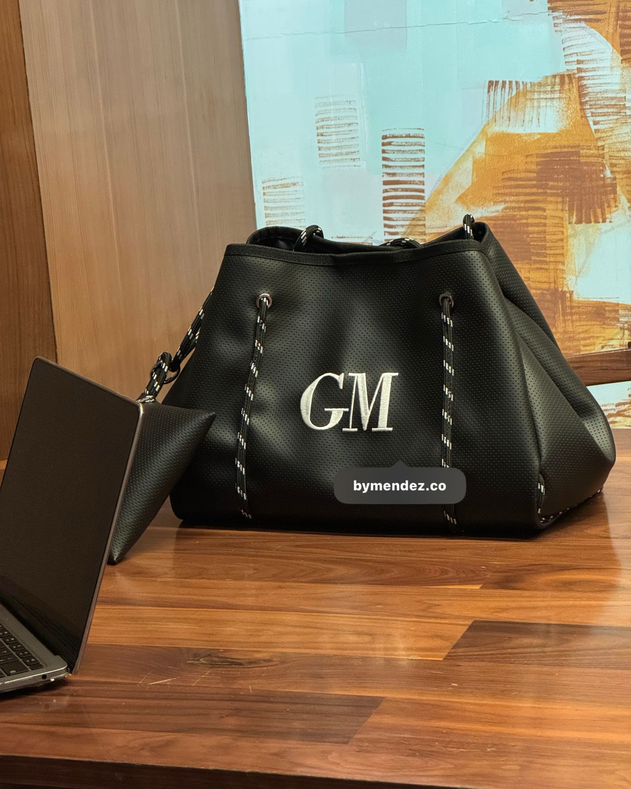 Bolso Tote Bag Black | Personalizado con Iniciales