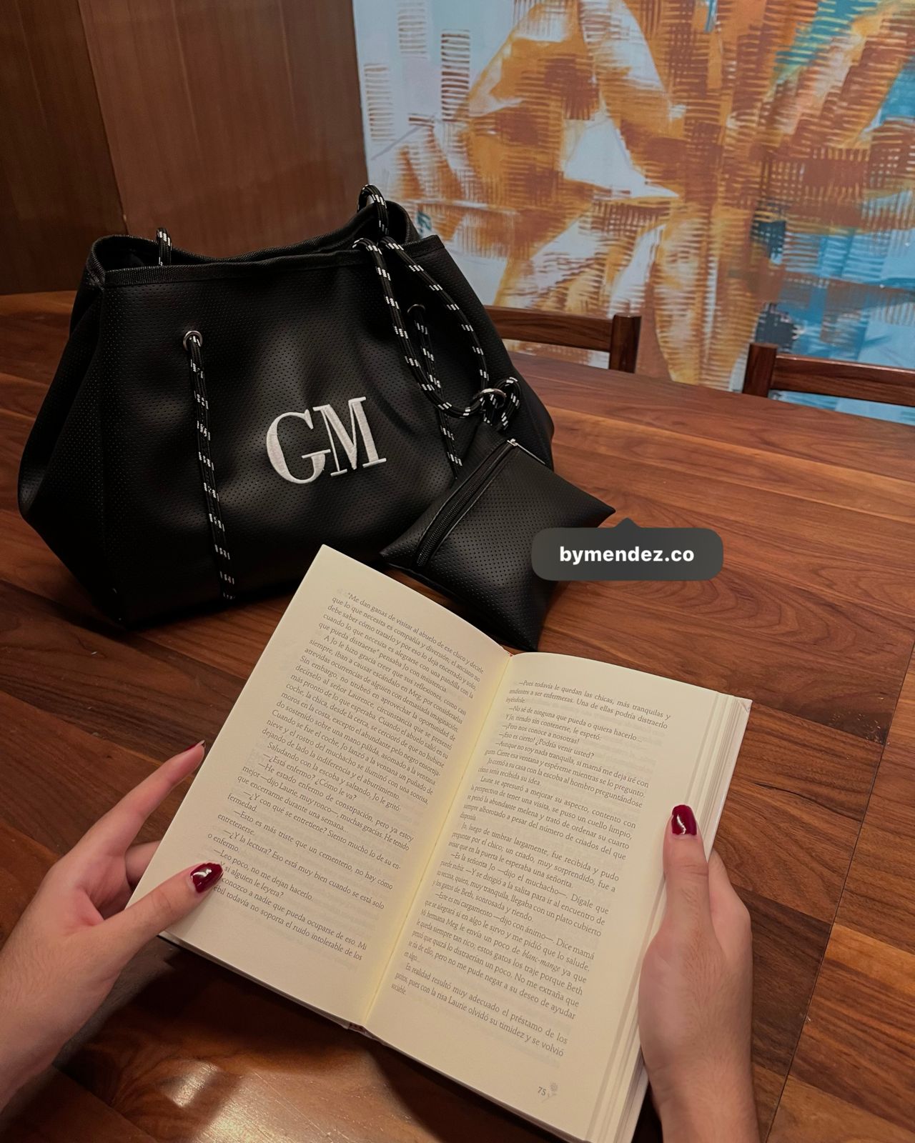 Bolso Tote Bag Black | Personalizado con Iniciales