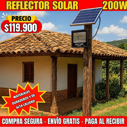 REFLECTOR SOLAR ILUMINA CADA RINCÓN SIN PAGAR ELECTRICIDAD CON GARANTÍA INCLUIDA