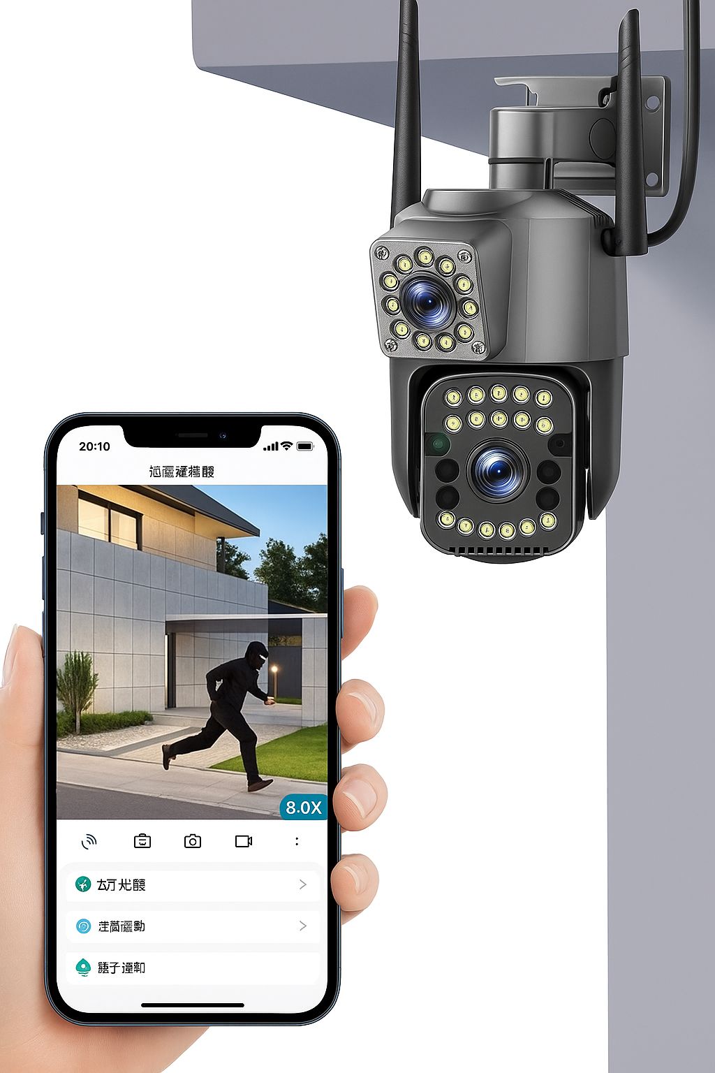 Zoom Guard: Cámara de Seguridad - kit 2x1 + Memoria ilimitada