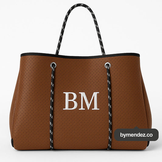 Bolso Tote Bag Brown | Personalizado con Iniciales